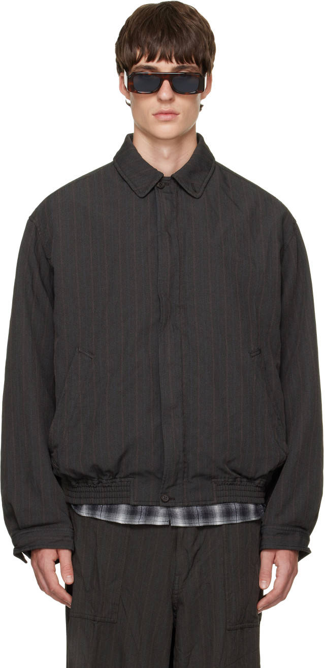 Comme des Garçons Homme: ブラウン ヘリンボーン ストライプ
