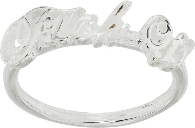 STOLEN GIRLFRIENDS CLUB スパイク リング シルバー925 Stolen Girlfriends Club: Micro Warm Welcome Ring | SSENSE