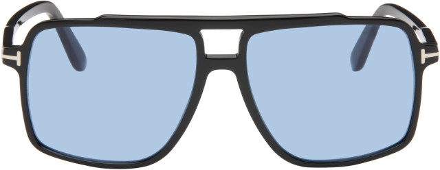 極美品 TOMFORD TF5826-B サングラス ブラック 度無 付属品完備 TOM FORD: ブラック Kemp サングラス | SSENSE 日本