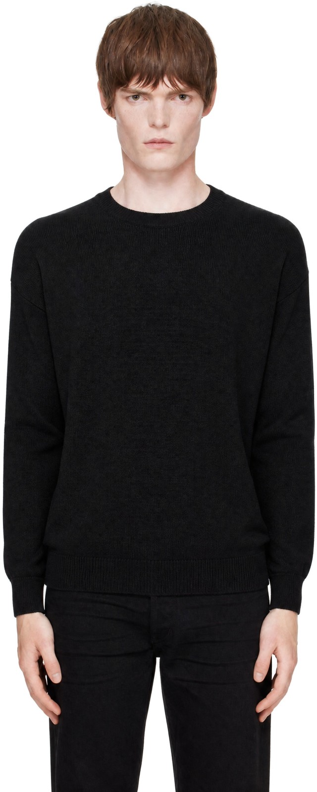 TOM FORD: Black Cashmere Crew Neck Sweater | SSENSE