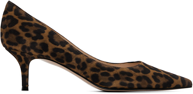 Gianvito Rossi: Brown Gianvito 55 Heels | SSENSE