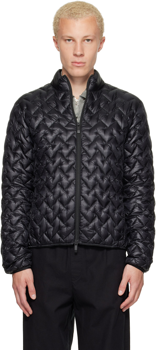 Moncler: Black Gamma Down Jacket | SSENSE