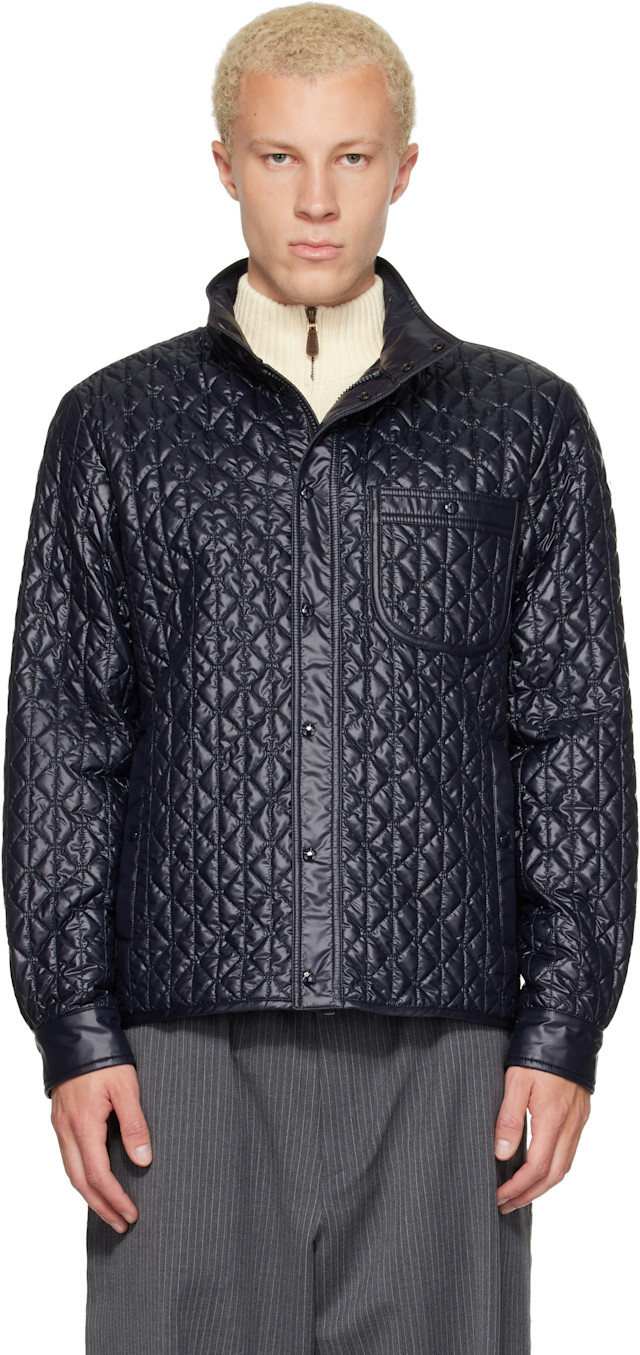 定価22万 Moncler Clain Jacket 収納袋付き Moncler: Navy Cleorine Jacket | SSENSE