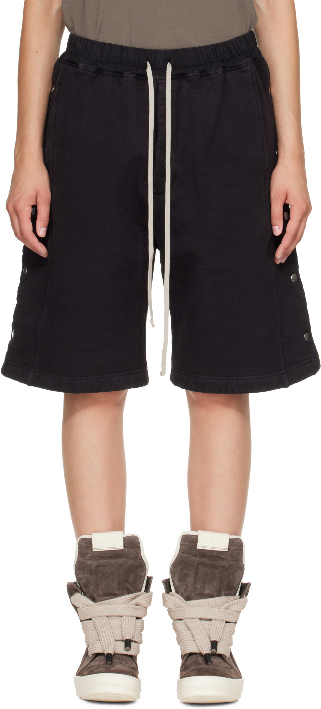Rick Owens DRKSHDW: ブラック Tower Pusher ショートパンツ | SSENSE 日本