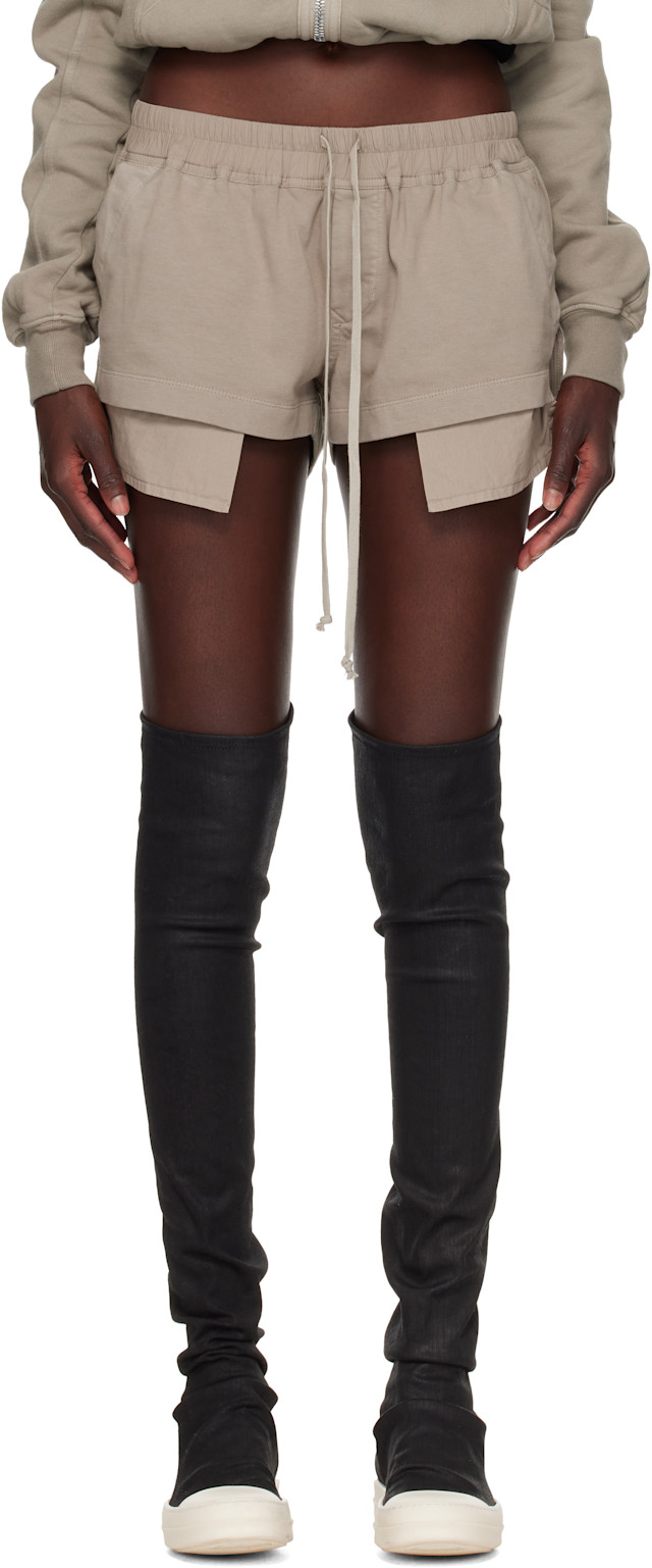 Rick Owens DRKSHDW: Gray Tower Fog Boxers Shorts | SSENSE