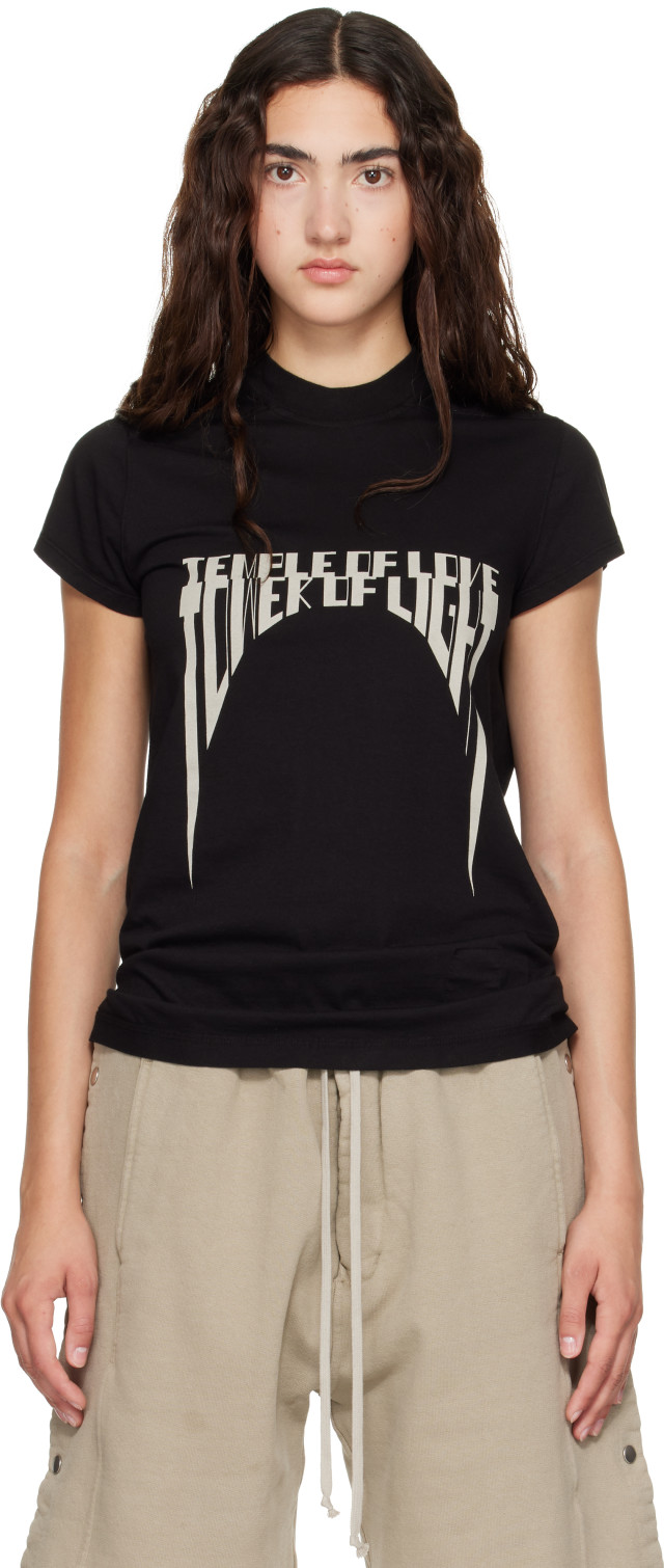 Rick Owens DRKSHDW: Black Tower Small Level T-shirt | SSENSE