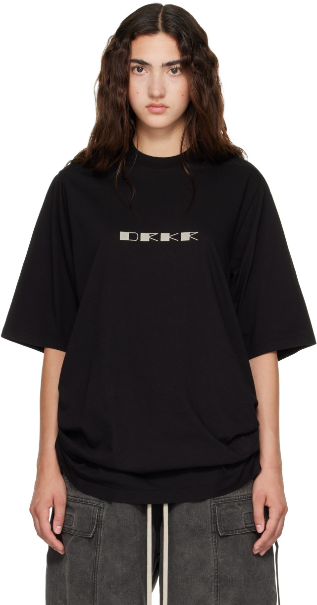 Rick Owens DRKSHDW: Black Tower Jumbo S/S T-shirt | SSENSE