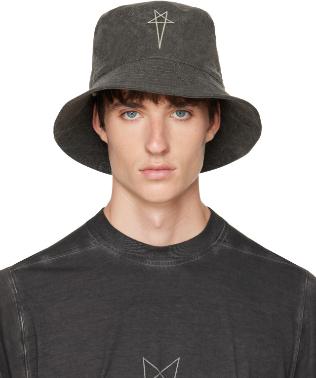 Rick Owens DRKSHDW: グレー Tower Gilligan バケットハット | SSENSE 日本