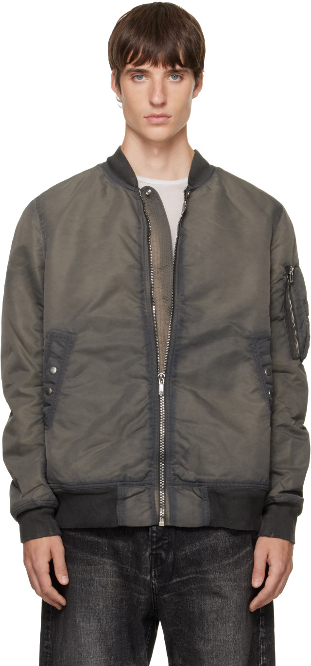 Rick Owens DRKSHDW: グレー Tower Classic フライトジャケット