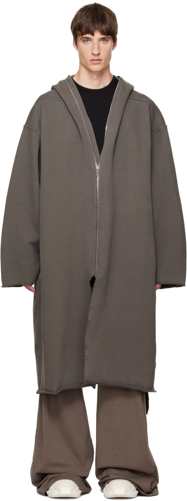 【美品】Rick Owens ダブルコート 21FW 定価27.5万　ドレラ Rick Owens DRKSHDW: トープ Tower Wide マックコート | SSENSE 日本