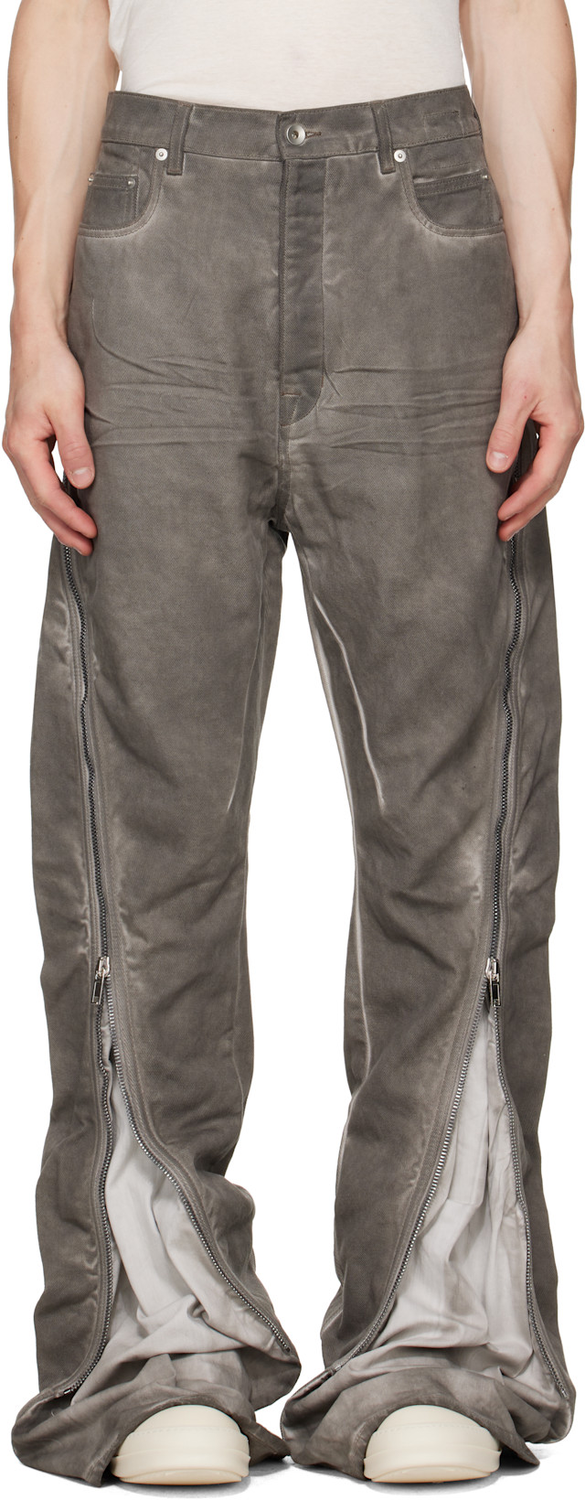 Rick Owens DRKSHDW: グレー Tower Bolan Banana ジーンズ | SSENSE 日本
