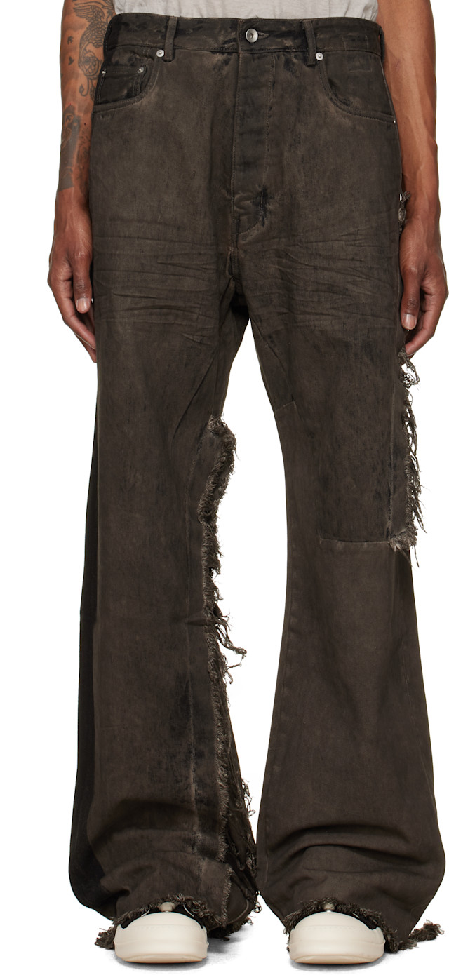 Rick Owens DRKSHDW: Gray Tower Combo Geth Jeans | SSENSE