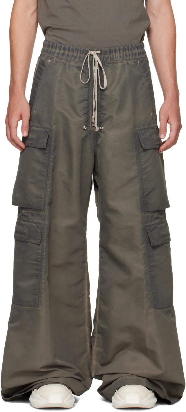 Rick Owens DRKSHDW: トープ Tower Double Cargo Jumbo Belas パンツ