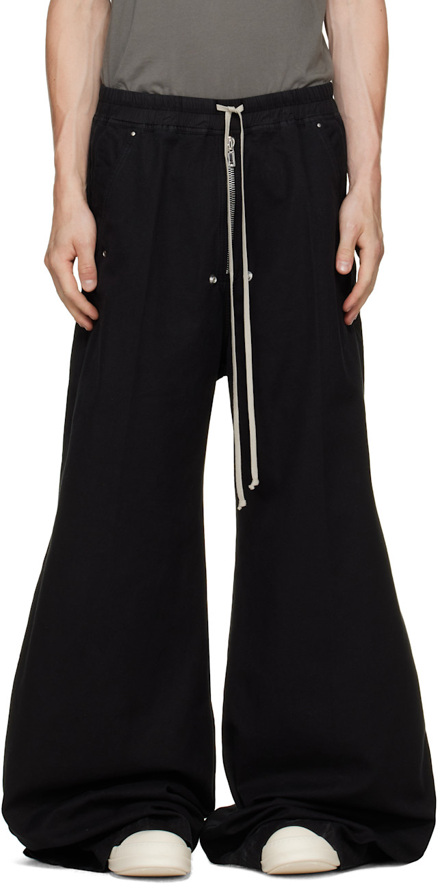 rick owens DRAWSTRING GETH BERA サイズ40 Rick Owens DRKSHDW: Black Tower Geth Belas Trousers | SSENSE