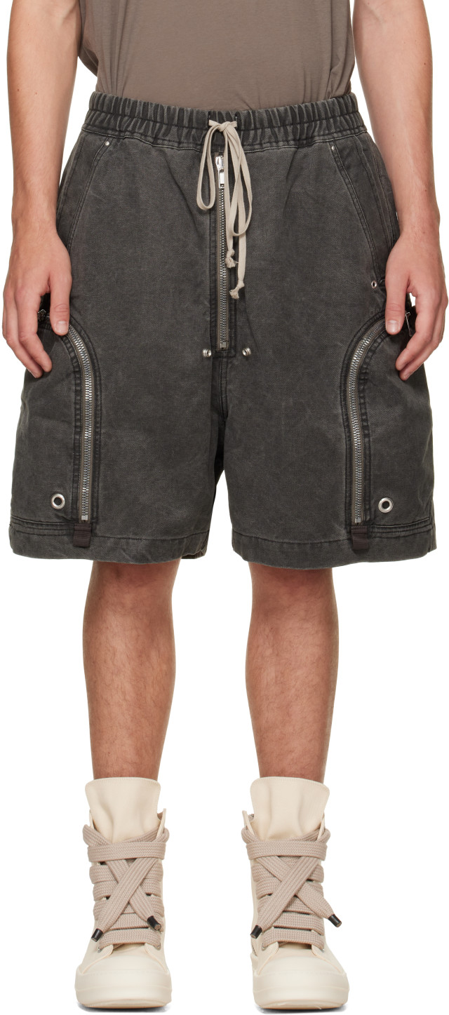 Rick Owens DRKSHDW: Black Tower Bauhaus Shorts | SSENSE