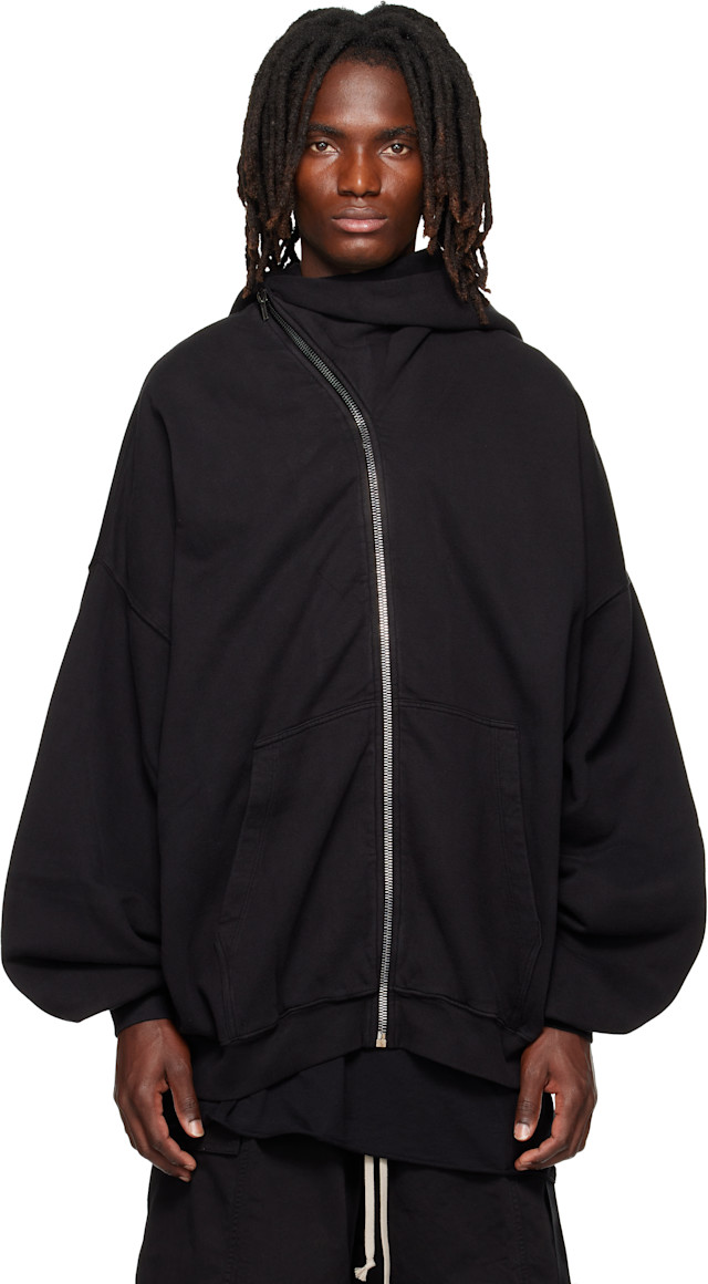 rick owens drkshdw 16ss パーカー hoodie Rick Owens DRKSHDW: Black Tower Mountain Hun Hoodie | SSENSE