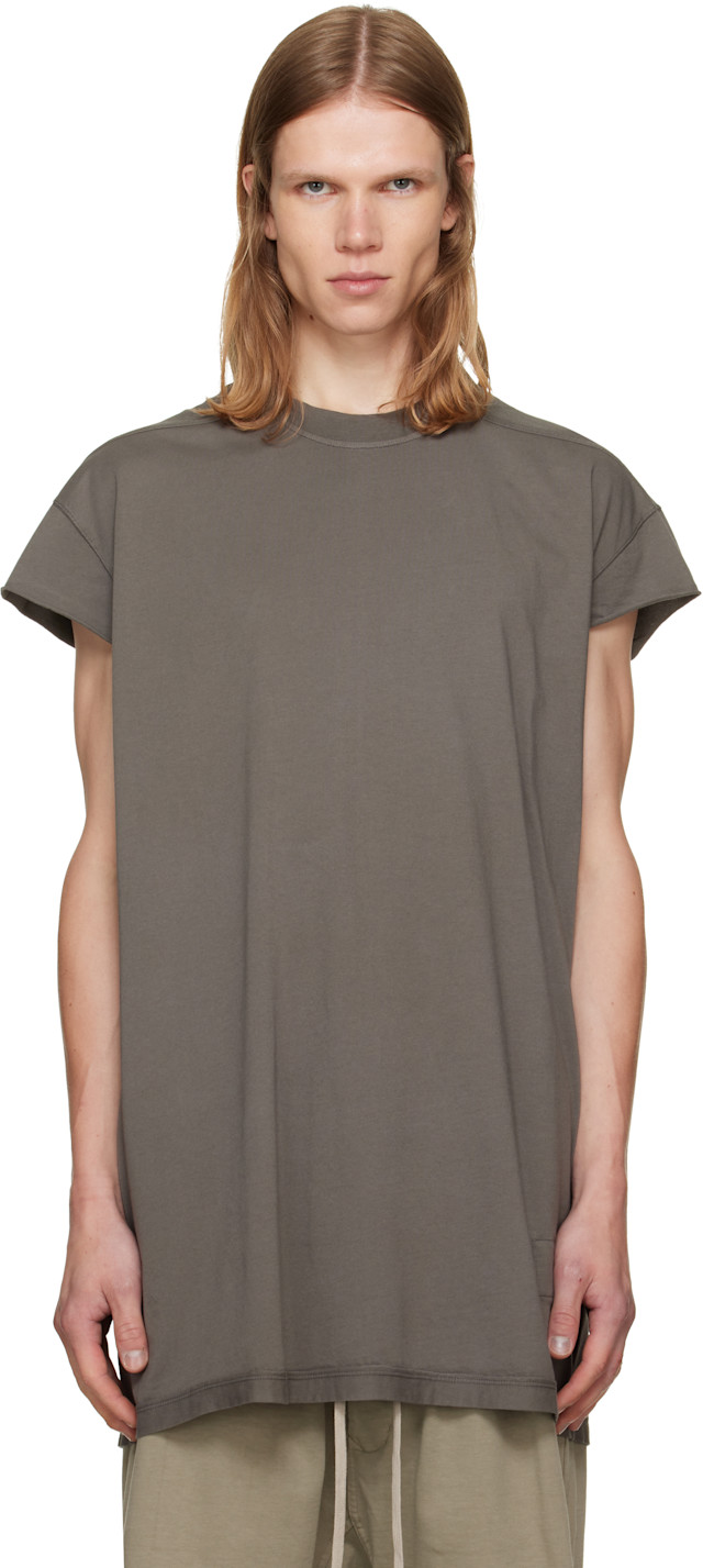 Rick Owens DRKSHDW: Taupe Tower Rick S Jumbo SL T-shirt | SSENSE