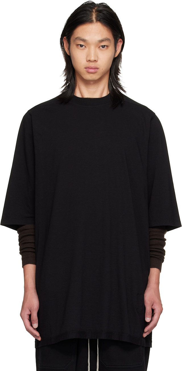 Rick Owens DRKSHDW: Black Temple Jumbo SS T-shirt | SSENSE