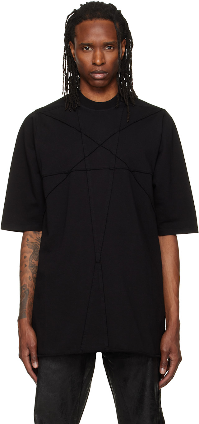 Rick Owens DRKSHDW: Black Tower Pentastitch Jumbo S/S T-shirt | SSENSE