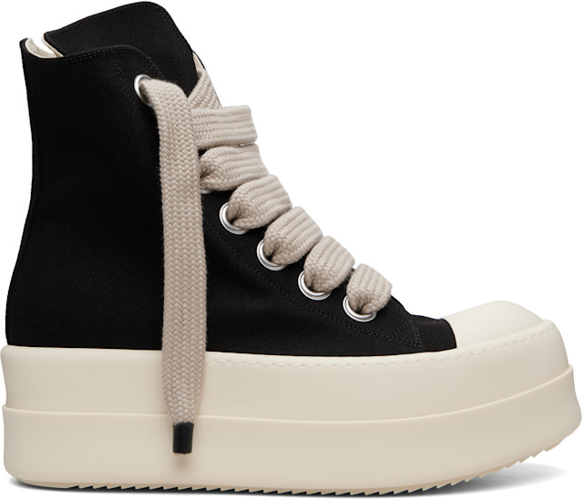 Rick Owens DRKSHDW: Black Tower Mega Bumper Jumbolace Sneaks