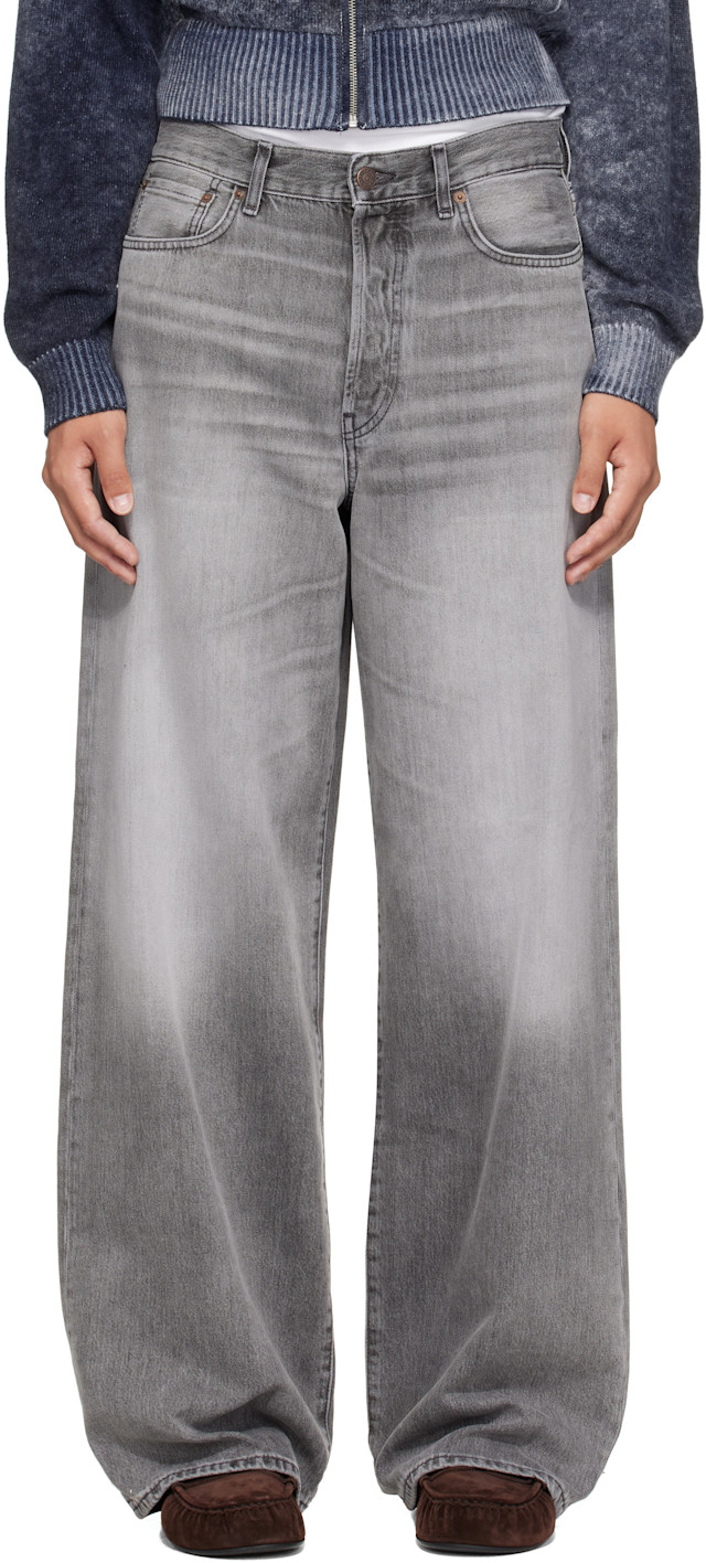 Acne Studios: Gray 1981 Jeans | SSENSE