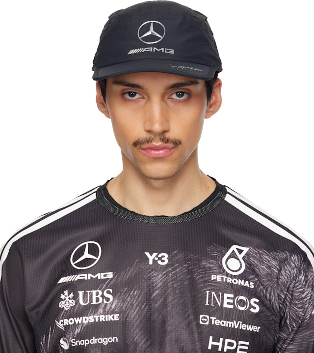 アクセサリー Y-3 MER BALACLA F1 Y-3: Black Mercedes-AMG F1 Edition Run Cap | SSENSE