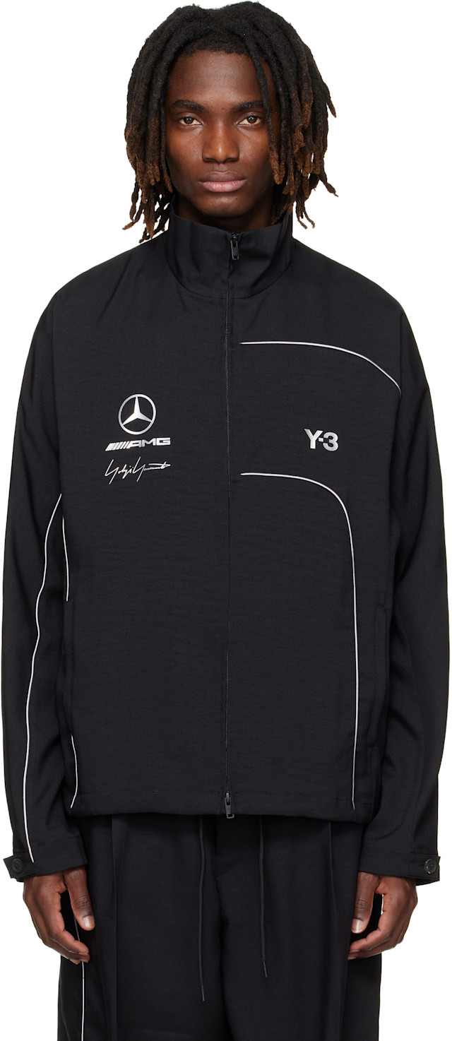 Y-3: ブラック Mercedes-AMG F1エディション トラックジャケット