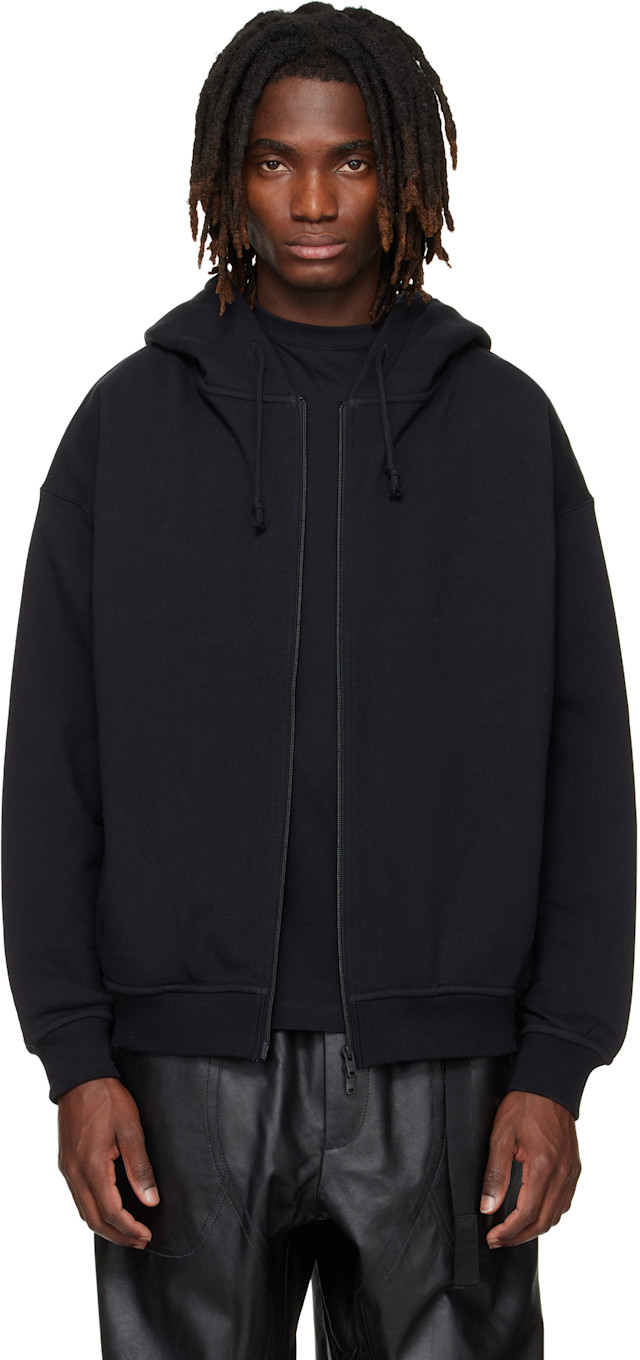Y-3: Black Mercedes-AMG F1 Edition Zip Hoodie | SSENSE Vietnam