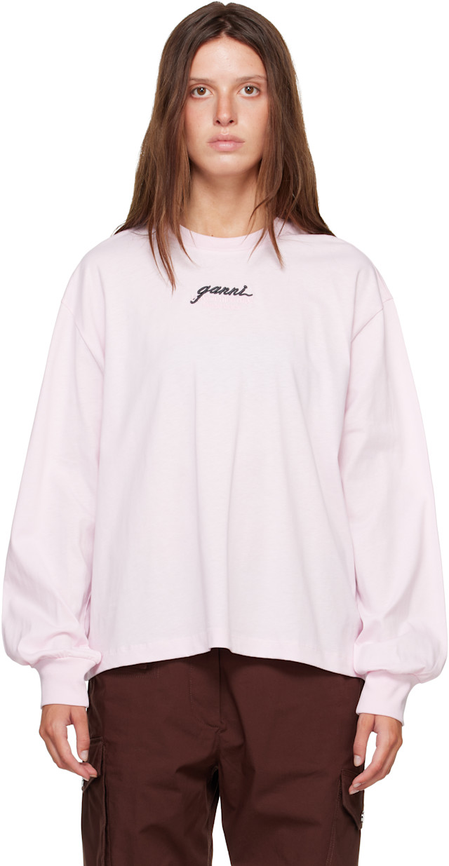 ganni-pink-qixi-print-