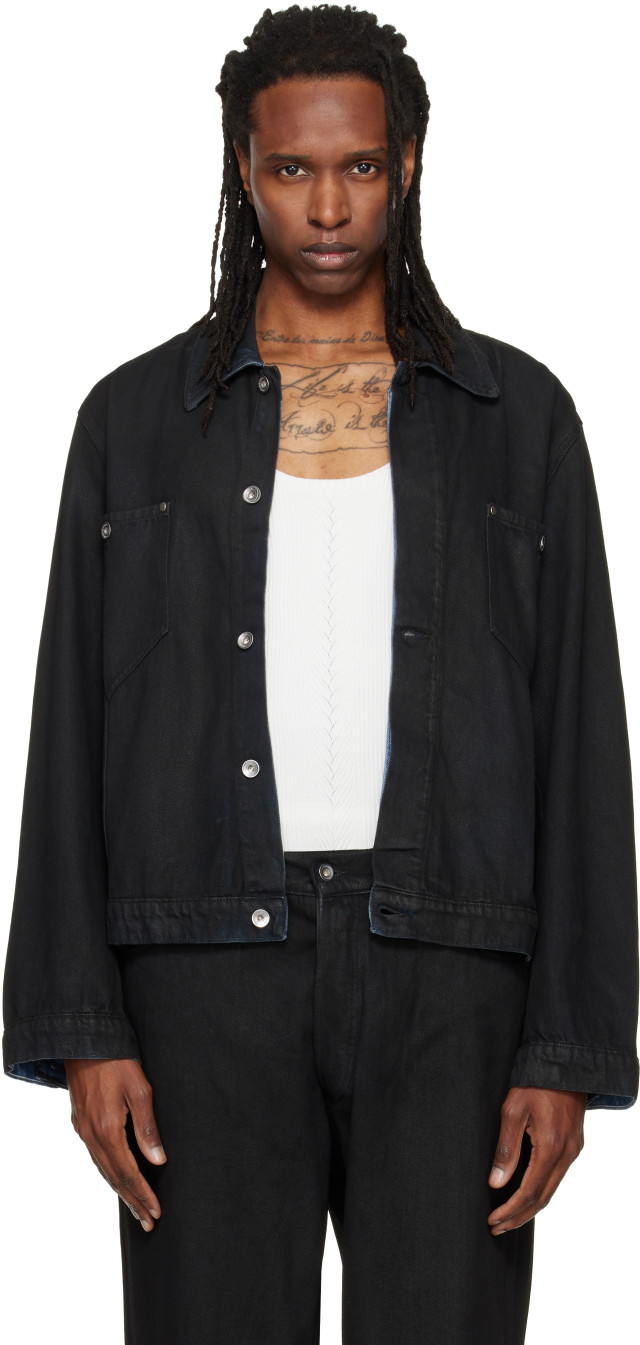 YMC: Black Loft Denim Jacket | SSENSE
