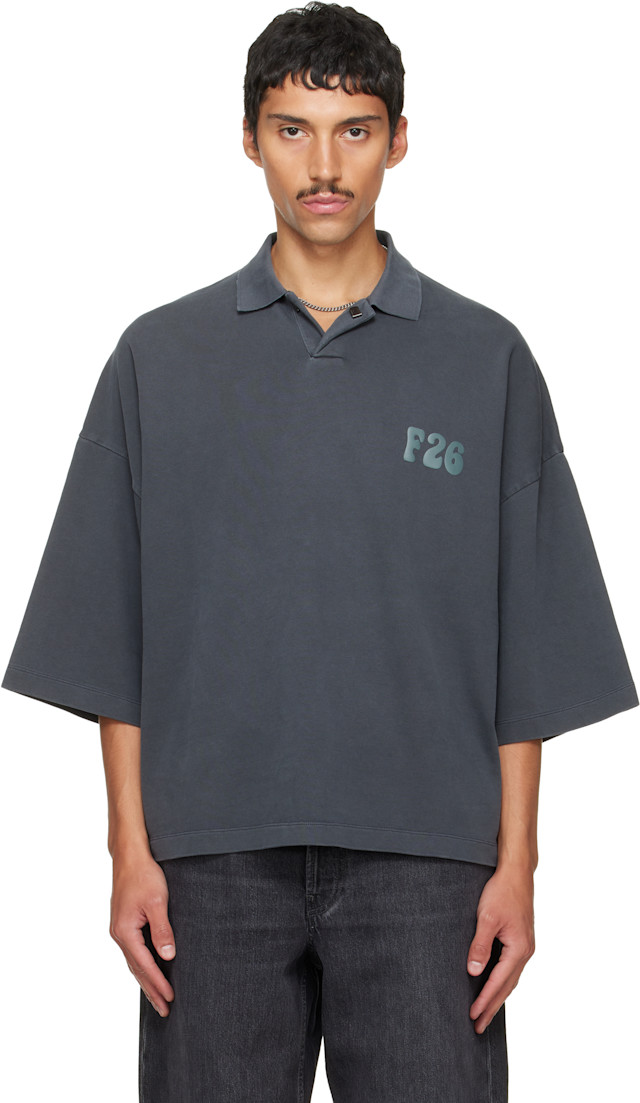Fear of God ESSENTIALS: グレー クロップド ポロシャツ | SSENSE 日本