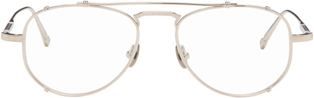 gakkiシルバー Matsuda: Silver M3142 Glasses | SSENSE