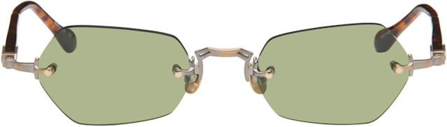 Matsuda: Brown & Gold M5011 Sunglasses | SSENSE Canada display picture 1
