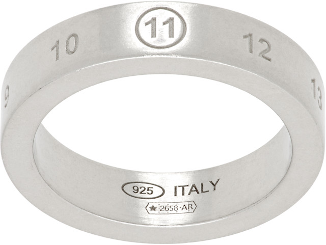 Maison Margiela: Number Reference Ring | SSENSE Denmark