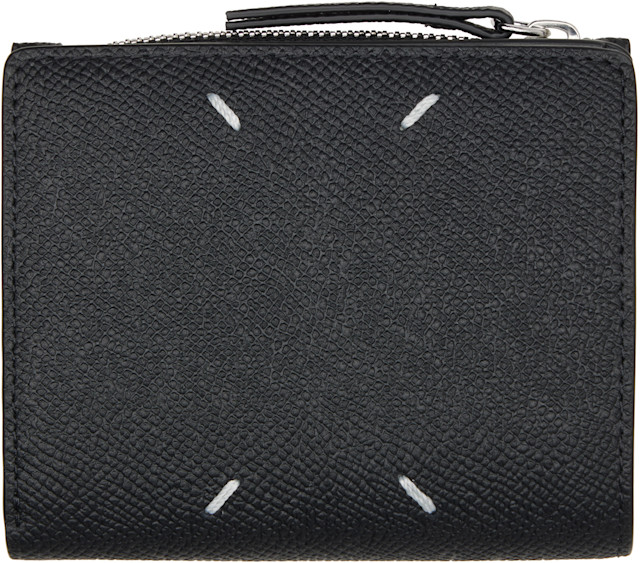 Maison Margiela: Black Four Stitches Wallet | SSENSE