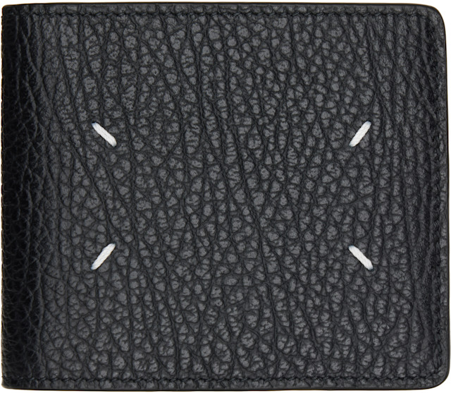 Maison Margiela: Black Four Stitches Wallet | SSENSE