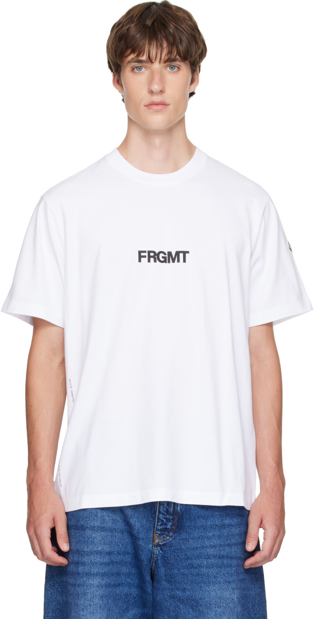 Moncler Genius: Moncler x Fragment ホワイト Dog プリントTシャツ