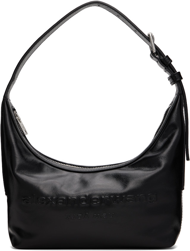 Alexander Wang: Black Punch Small Shoulder Bag | SSENSE