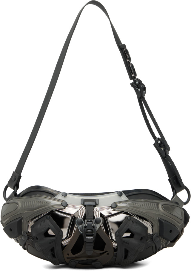 Innerraum: Black & Silver Object I82 Crossbody Bag | SSENSE