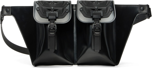 Innerraum: ブラック Object U02 Double Pocket クロスボディバッグ