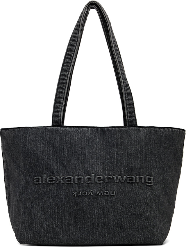 alexanderwang アレキサンダーワン トートバッグ バッグ Alexander Wang: ブラック ミディアム Punch トートバッグ | SSENSE 日本