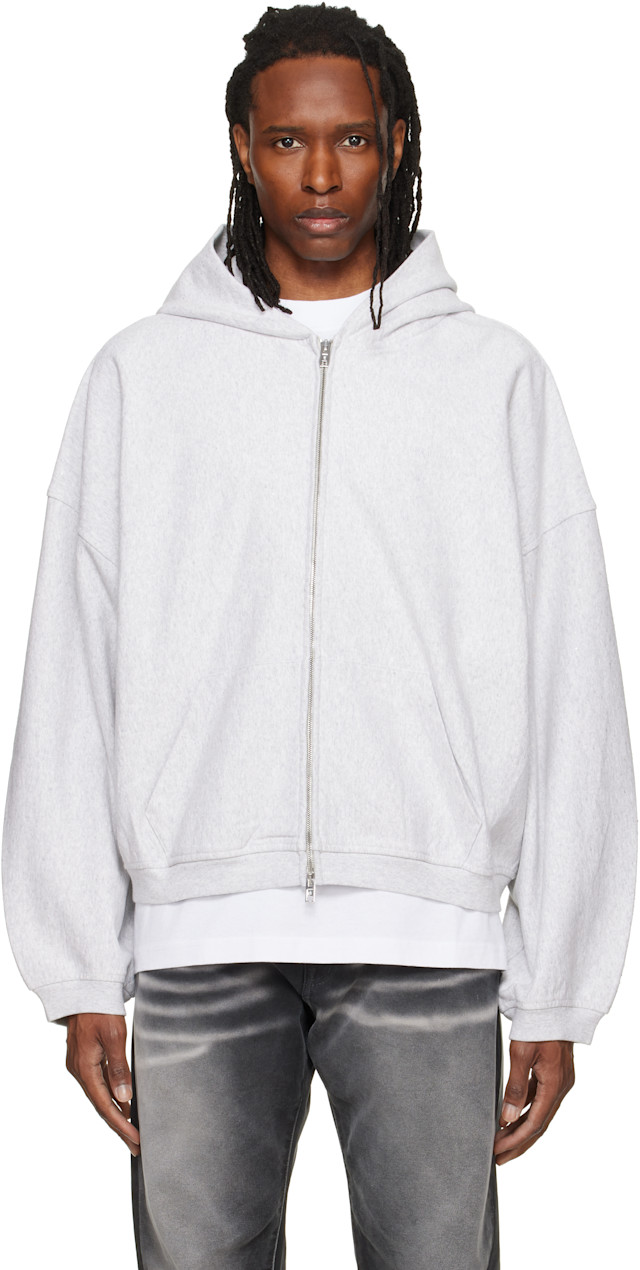 Alexander Wang: グレー ラインストーン エンベリッシュド オーバー