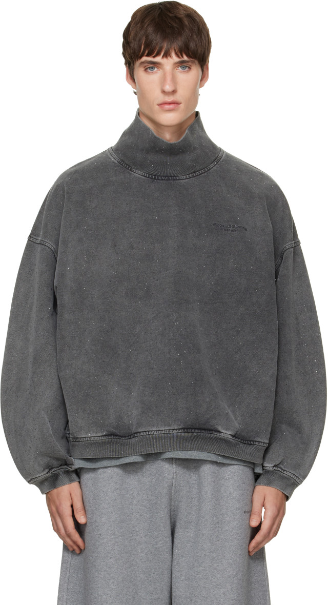 Alexander Wang: グレー Crystal Hotfix オーバーサイズ