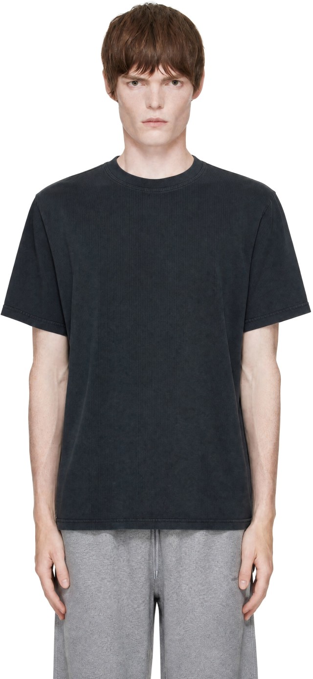 Alexander Wang: Gray Short Sleeve Hotfix Card Graphic T-shirt | SSENSE