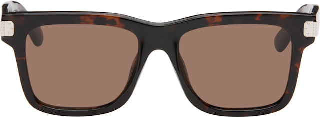 MM6 Maison Margiela: Brown 15 Sunglasses | SSENSE