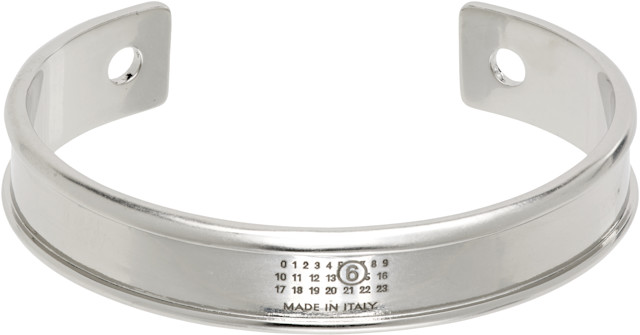 MM6 Maison Margiela: Numeric Cuff Bracelet | SSENSE