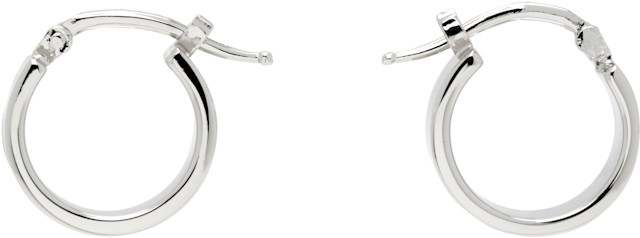 MM6 Maison Margiela: Numeric フープピアス | SSENSE 日本