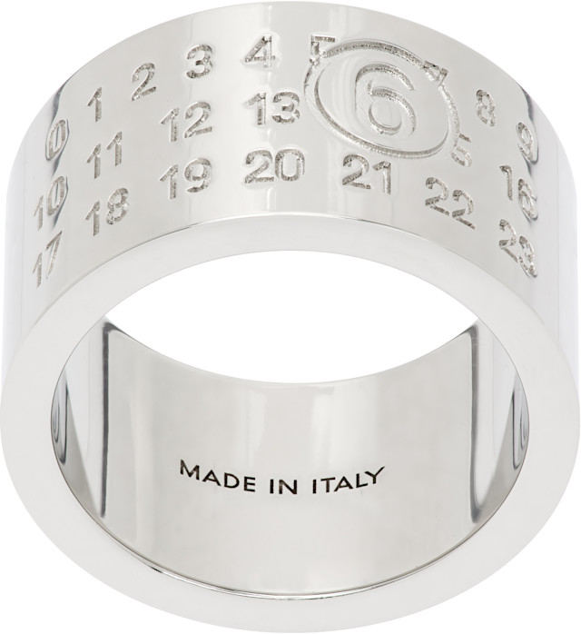 MM6 Maison Margiela: Numeric Ring | SSENSE