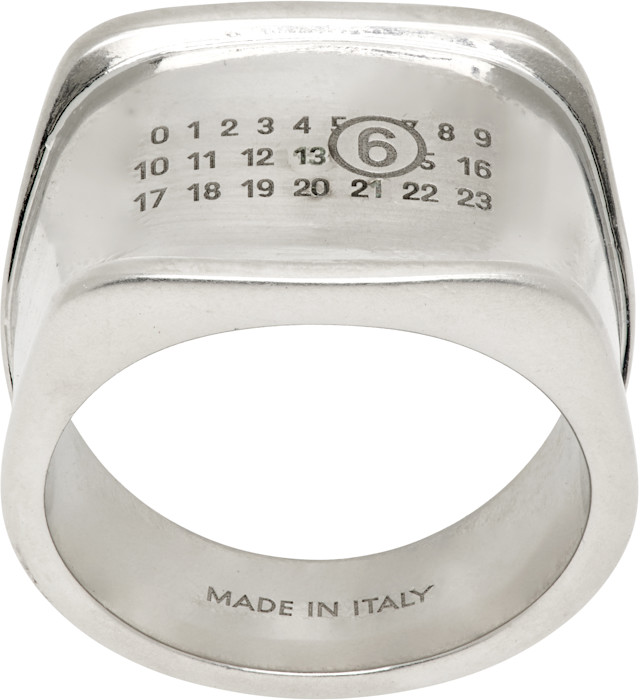 MM6 Maison Margiela: Signet Ring | SSENSE