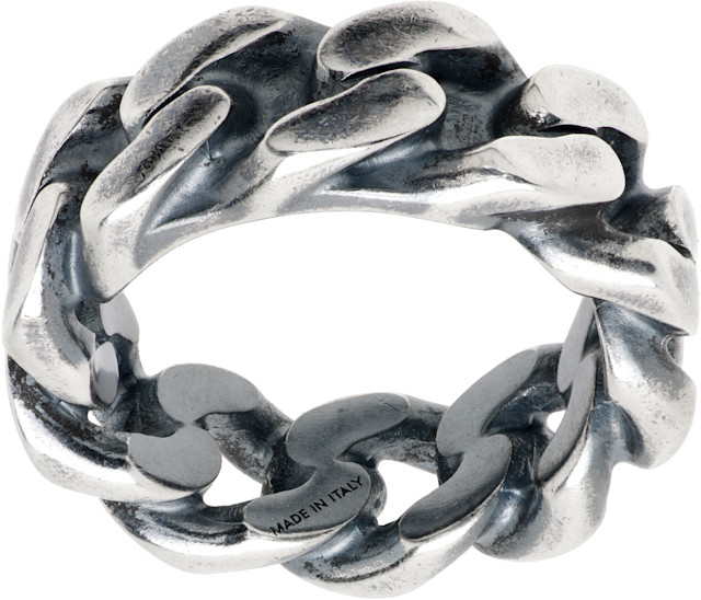 ガリアーノ期　maison margiela チェーンリング MM6 Maison Margiela: Chain Ring | SSENSE